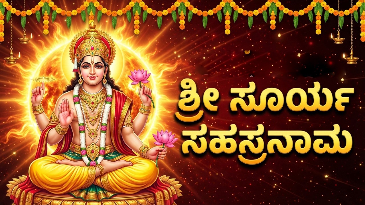 ಶ್ರೀ ಸೂರ್ಯ ಸಹಸ್ರನಾಮ ಕೇಳಿದರೆ ದೀರ್ಘಾಯುಷ್ಯ, ಆರೋಗ್ಯ ಮತ್ತು ಸಂಪತ್ತು ನಿಮ್ಮದಾಗುವುದು | Sri Surya Sahasranamam