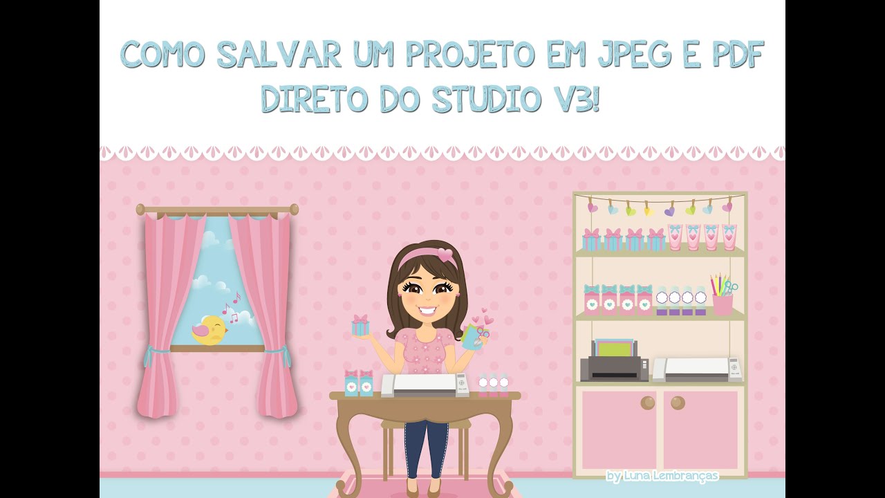 Como Salvar em PDF Imprimir em Gráfica ou JPEG Silhouette