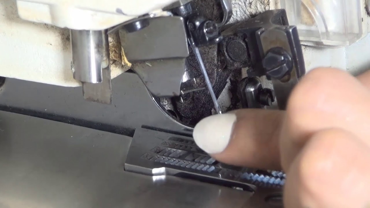 8 ضبط الابرة مع الخطاف الايمن3فتلة