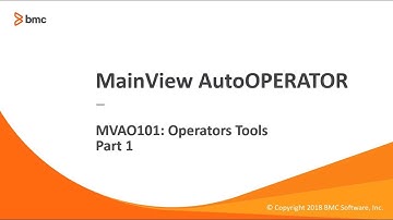 MainView AutoOPERATOR MVAO101 - AO Operator Tools - Part 1