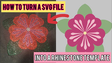 [Part 1] :HOW TO TURN AN SVG FILE INTO A RHINESTONE TEMPLATE || how to make rhinestone templates