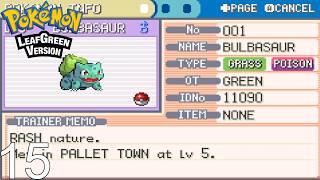 Pokemon LeafGreen [Shiny Venusaur Only] Walkthrough Part 15 Shiny Bulbasaur Hunting
