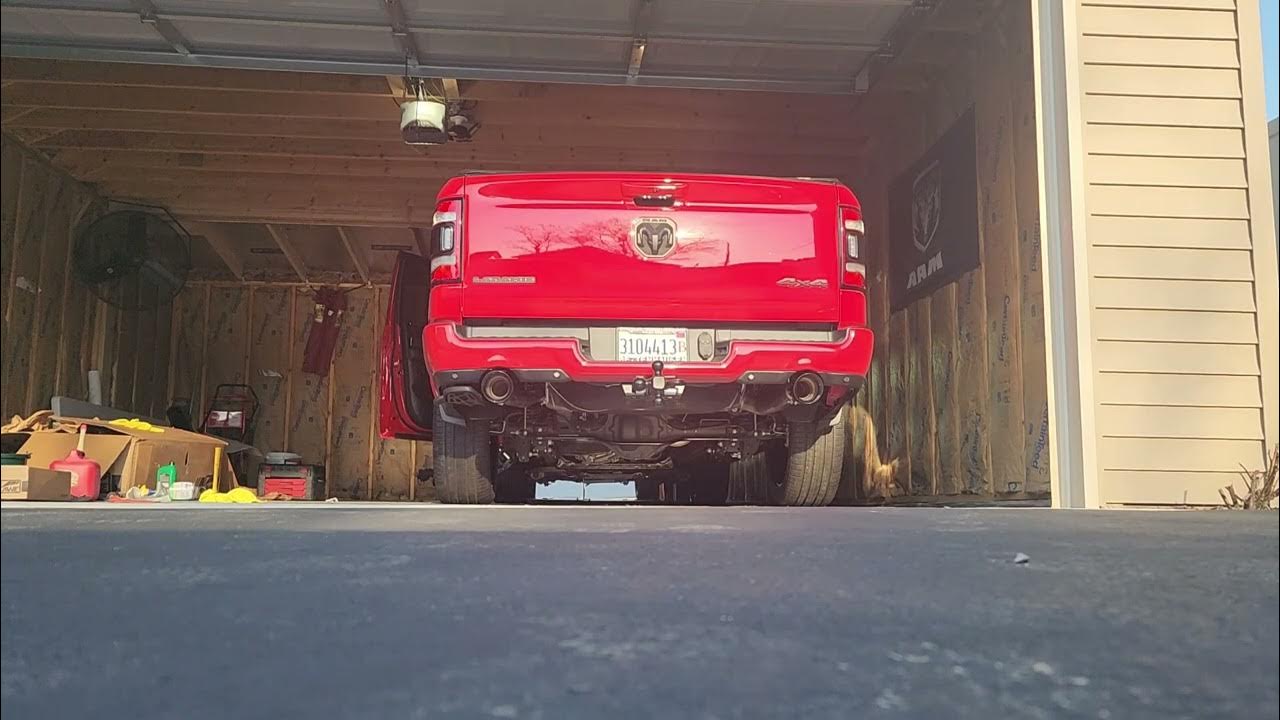 2022 ram 1500 Laramie night edition AWE 0FG catback exhaust cold start