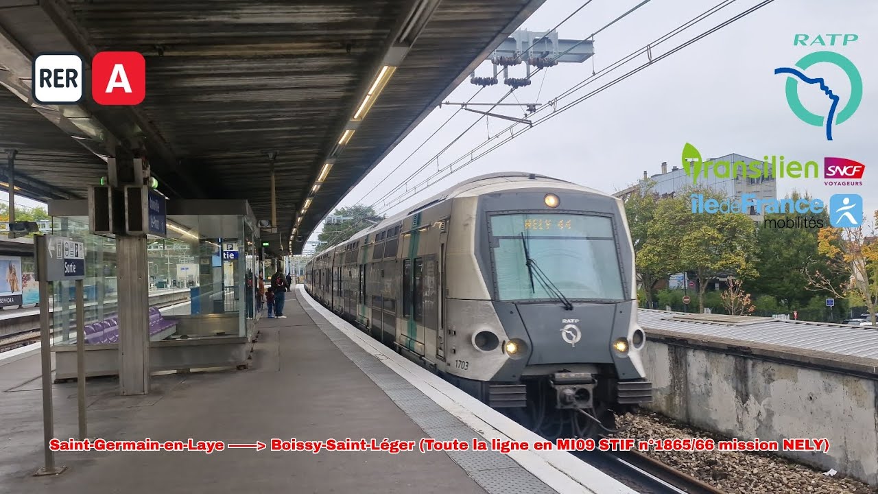 [RER A] MI09 STIF mission NELY – Saint-Germain-en-Laye à Boissy-Saint-Léger #rera #mi09 #ratp #idfm 