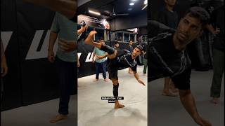 left hook and spinning hook kick strategy by coach 😈🥵 #shorts #viral #kick #mma #hookkick #trending