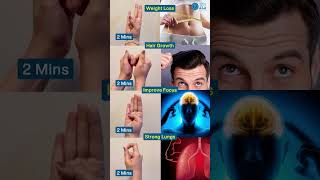 Hand Mudras for #weightloss #improvefocus #hairgrowth #stronglungs do it for 5 minutes daily