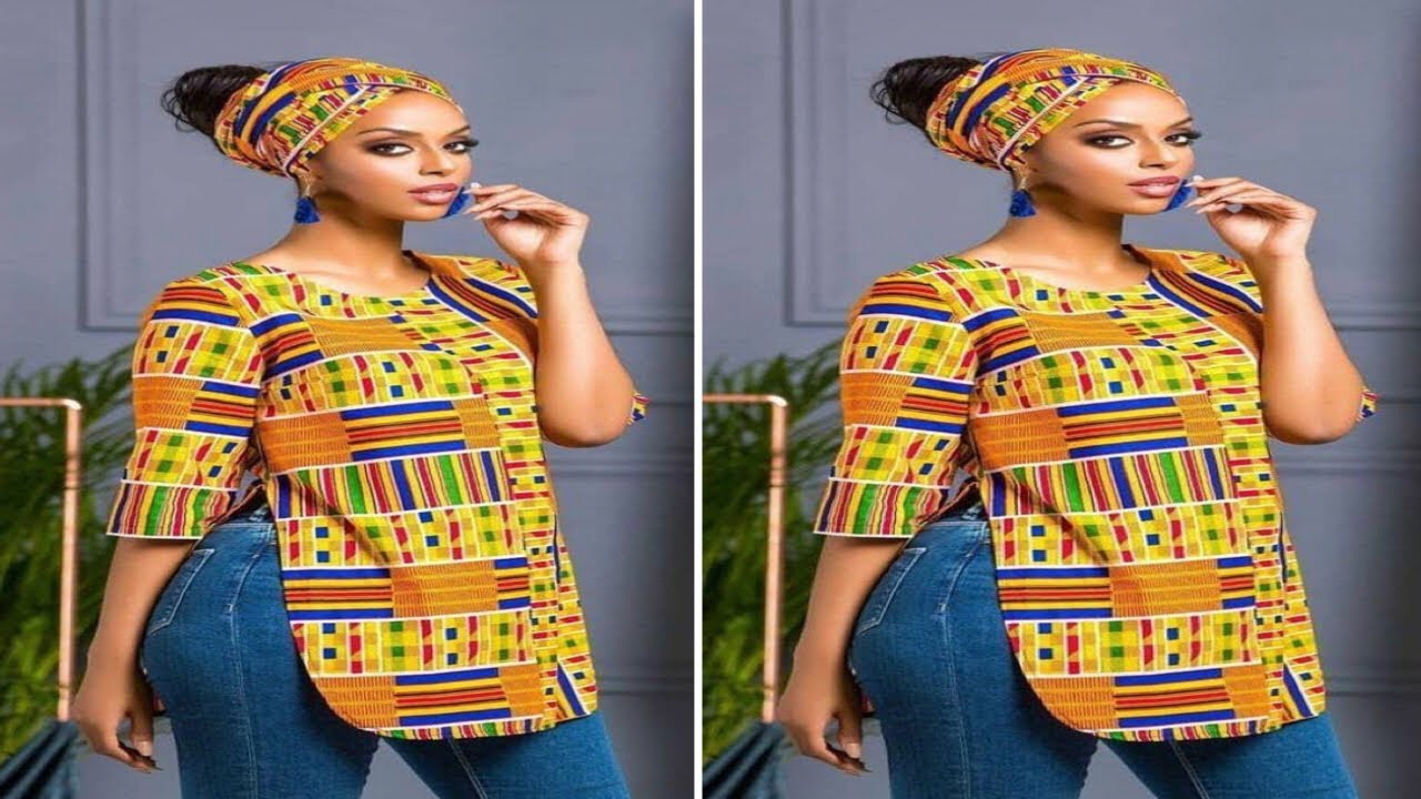 HOW TO SEW SIMPLE TOP For LADIES Awura’s World. YouTube