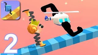 DRAW CLIMBER - Walkthrough Gameplay Part 2 - HELICOPTER SKIN (iOS Android) screenshot 3