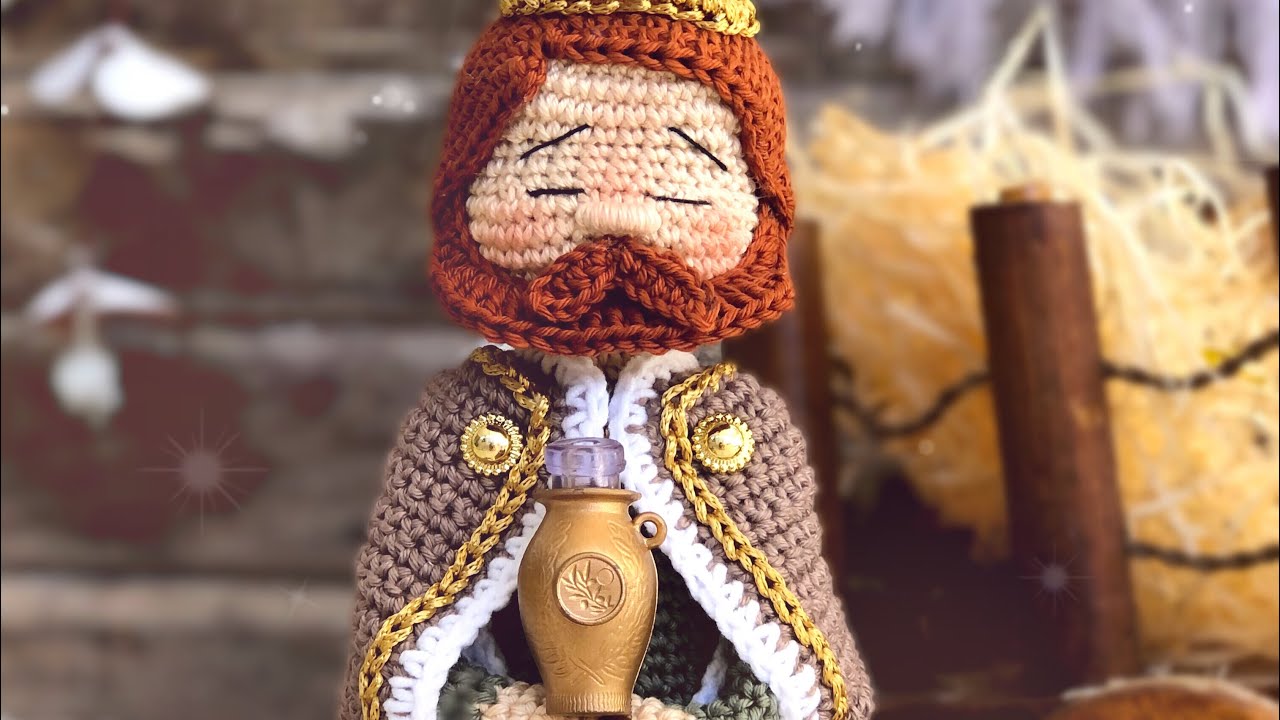 Reis Magos amigurumi - Gaspar