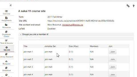 How to Join a Joinable Group in Isaak/Sakai