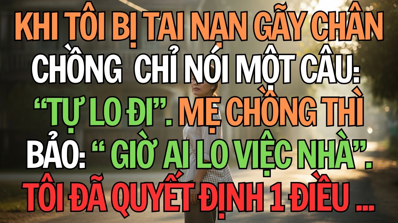 Tôi Bị Gãy Chân Trong Kho, Chồng Bảo “Tự Lo Đi” – Tôi Quyết Định Rời Khỏi Cuộc Hôn Nhân Này