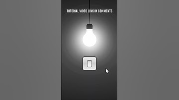 Switch On Off Light Bulb With Sound using Html CSS & Javascript #shorts