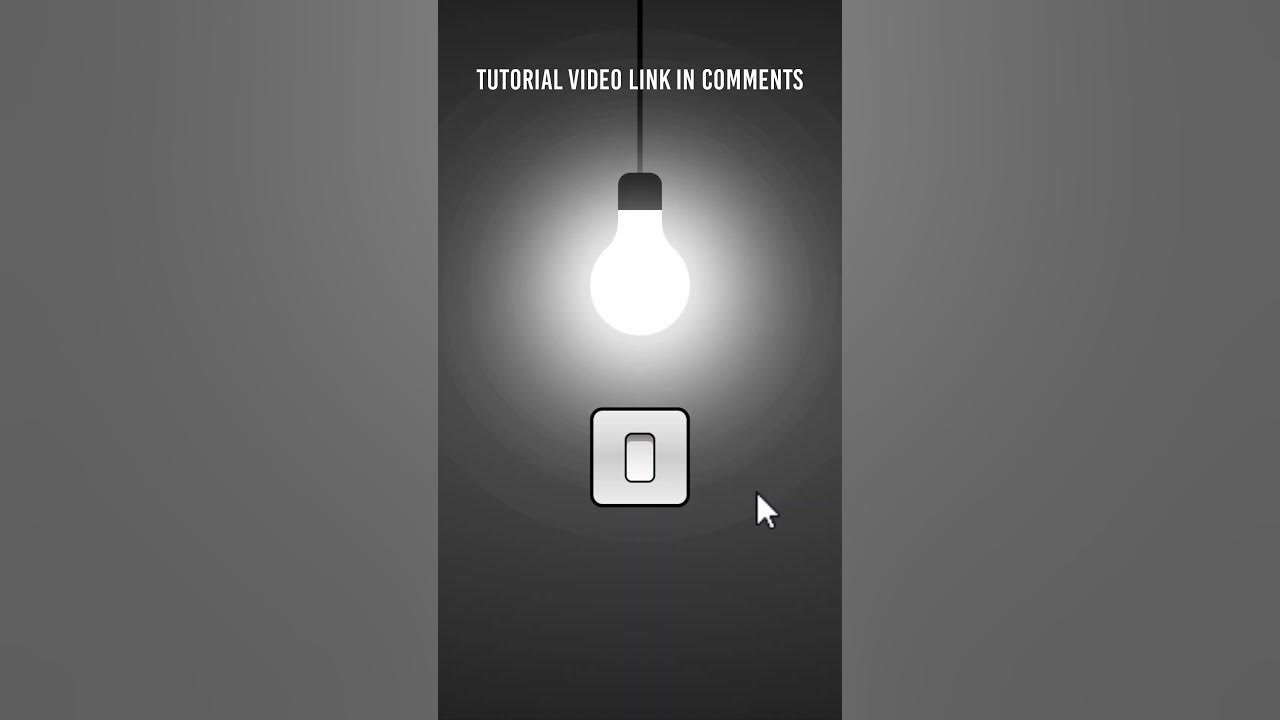 Switch On Off Light Bulb With Sound using Html CSS & Javascript #shorts ...