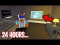 Spending 24 Hours in the Most HAUNTED HOTEL in ROBLOX