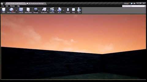 Unreal Engine 4 : Day & Night Cycle Demo with Moving Clouds