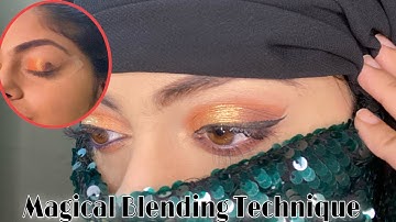 Try this!! Magical Blending Technique for Eyeshadows/Super easy method (Beginner friendly)