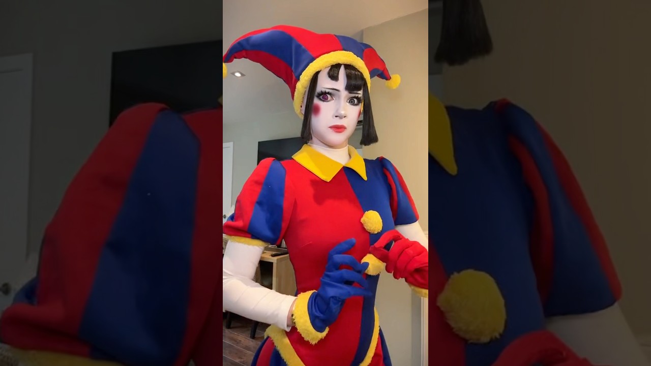 Short Pomni Makeup Process - TADC Cosplay #pomni #theamazingdigitalcircus #cosplay