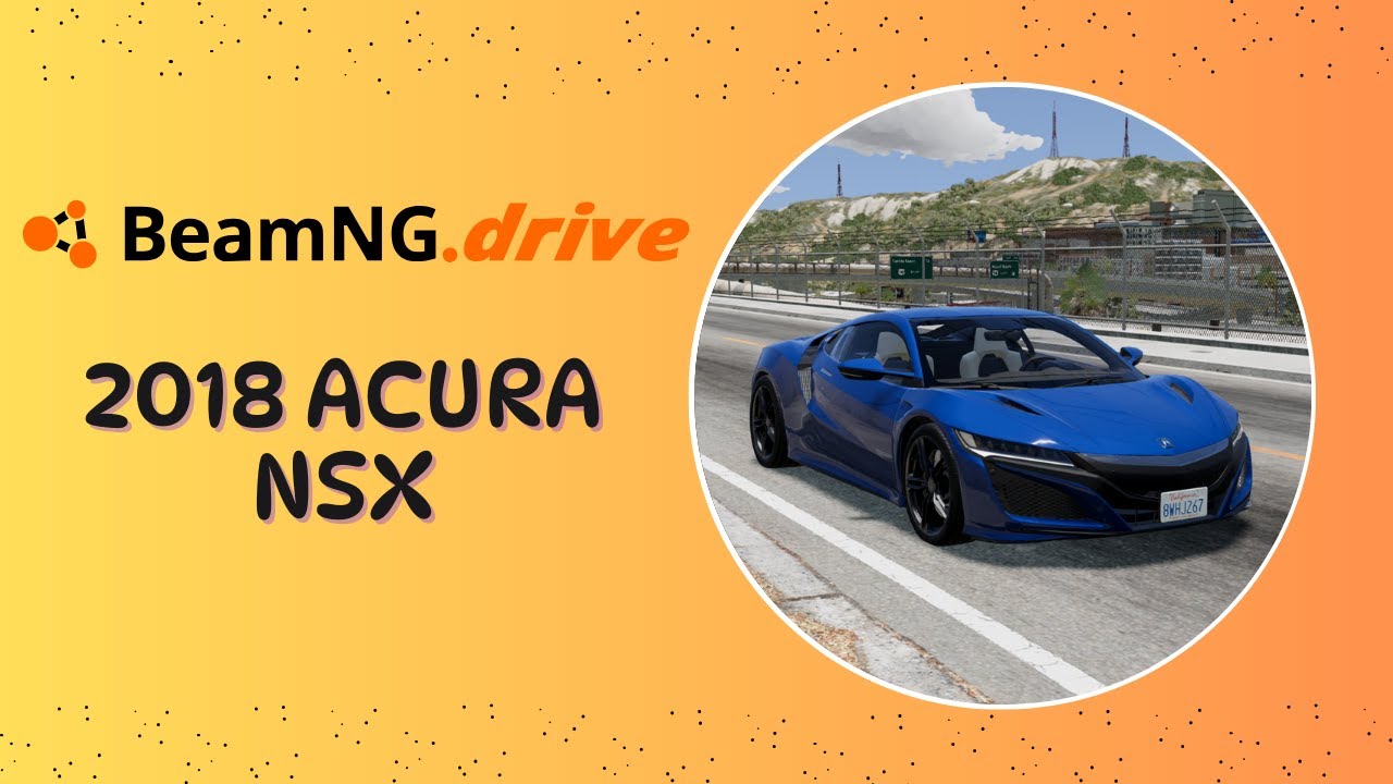 2018 Acura NSX Test Drive (BeamNG)