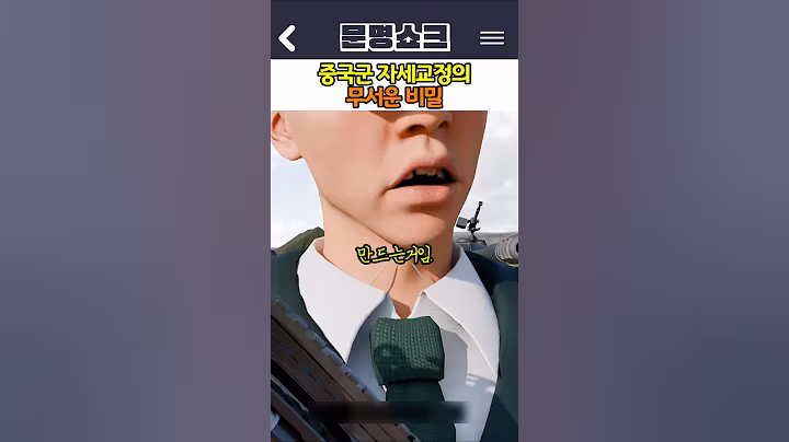 중국군 자세교정의 무서운 비밀
