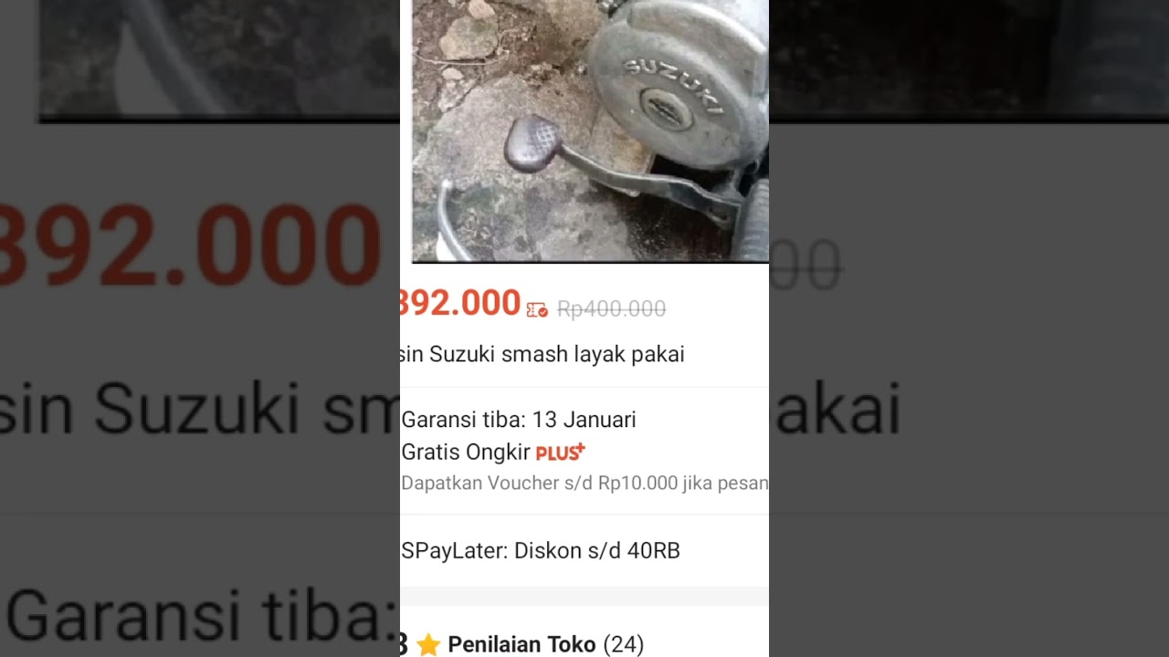 Mesin Suzuki smash original copotan