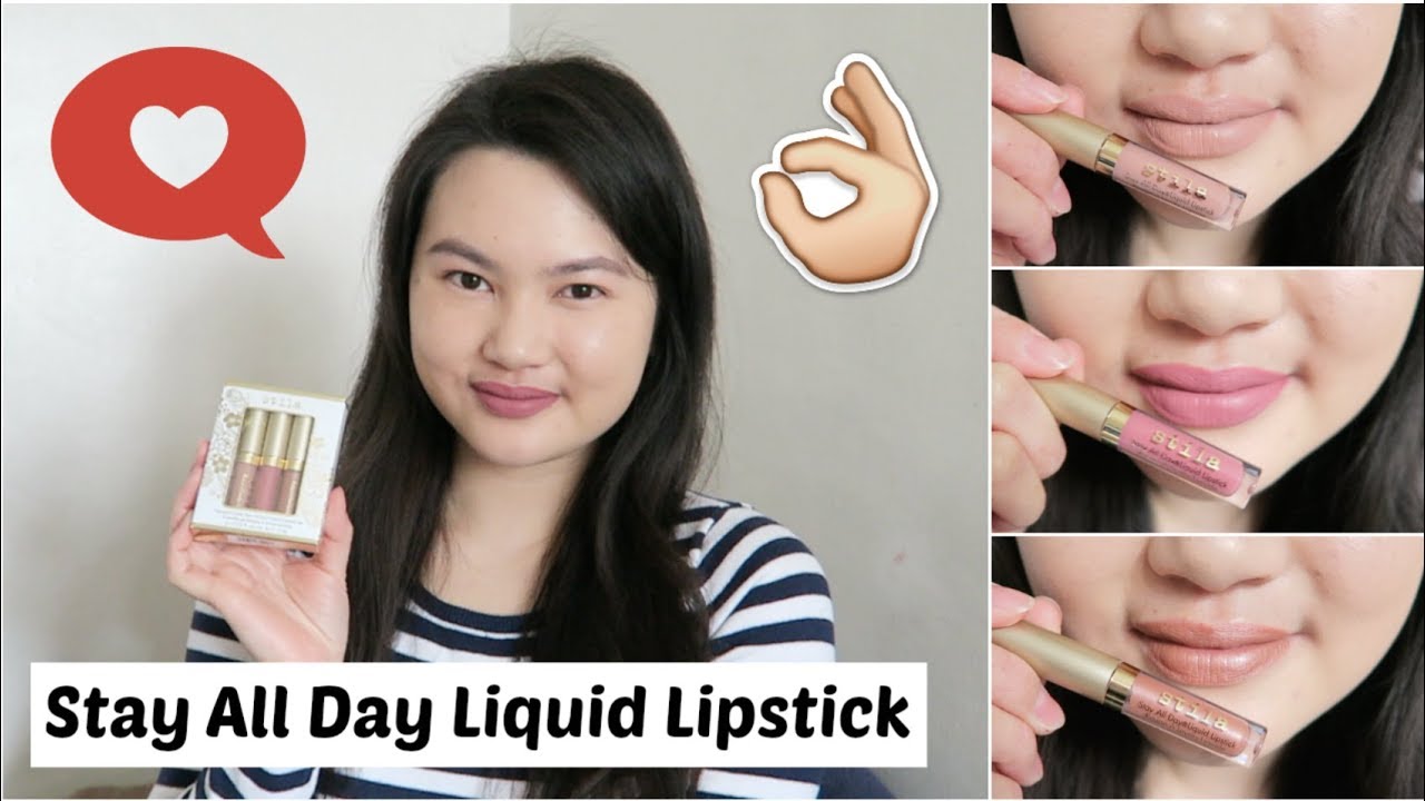 stila kiss the stars stay all day liquid lipstick set