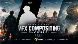 VFX Compositing Showreel 2026 | Nuke | Roto & Wire Removal | Prankit SinghMain Showreel