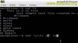 How to replace all tabs by spaces in a file in BASH shell terminal