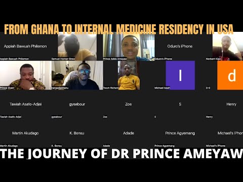 From Ghana to Internal Medicine Residency in USA || The Journey of Dr Prince Ameyaw|| Q&A session