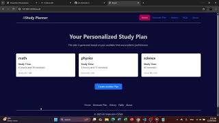 Study Planner | CS50x Final Project