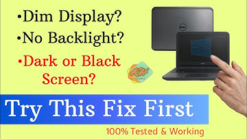 How to fix Dim or No backlight || Dell latitude laptop Dark or Black screen Fix