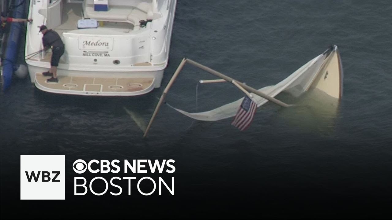 Two people injured in boat crash in Hingham - YouTube