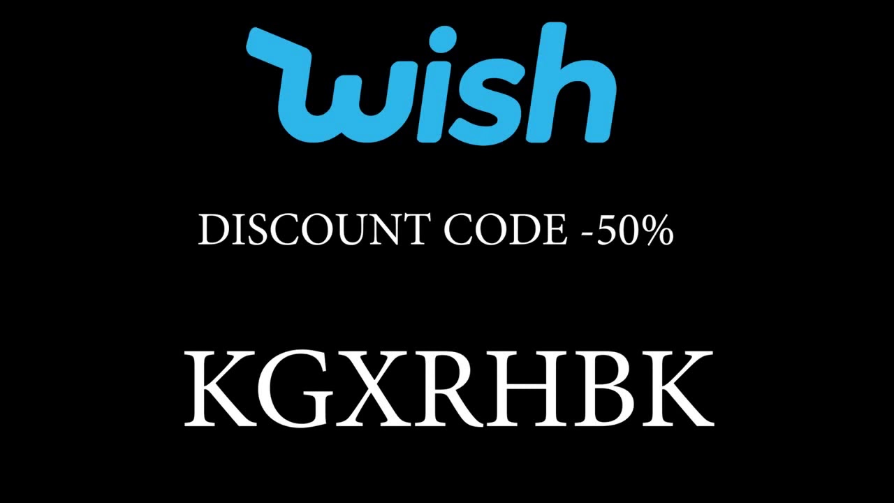 WISH promo code 50 YouTube