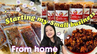 Starting my small business at home//Starting my pickle business🥰💕🧿