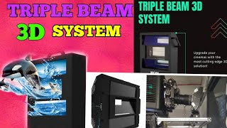 Triple Beam 3D Unit Unipolar System Passive 3D Cinema System