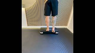 Calf Raises, One Leg, Edge, With Elastic Band Pull
