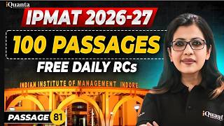 IPMAT Reading Comprehension Passage 81 | IPMAT VARC 100 passage Series | IPMAT Verbal Ability