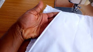 How to cut and sew side pocket on a man pant / trousers. beginners methods.