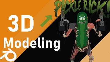 Pickle Rick Blender Character Sculpt: Time lapse using blender 2.9