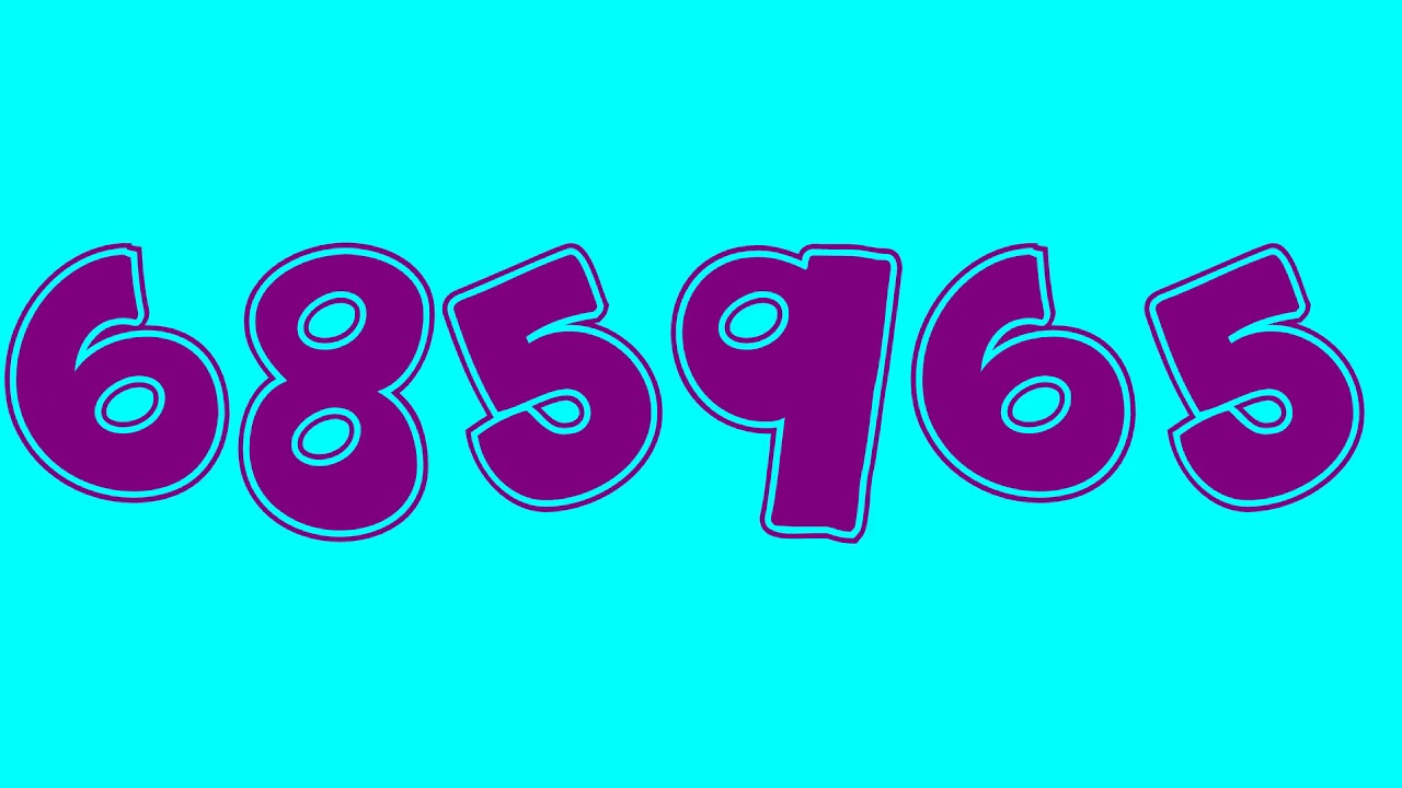 Natalka Colorful Numbers 1 to 10 milions!