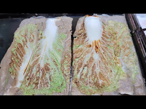 태백산# <strong>전병</strong>#라면#유투버# 힐링 님하고 배추전 맛있게 먹으며 대화!
