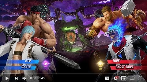 Dante and RYU vs Thor and Ghost Rider - MARVEL VS. CAPCOM: INFINITE