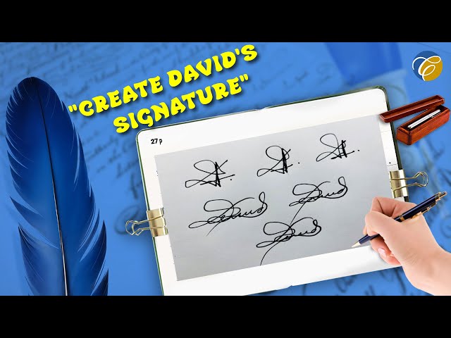 David In Cursive Signature