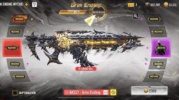 BUYING AK117 MYTHIC GRIM ENDING | FULL DRAW MAX UPGRADE | NYX - DEATH KNELL GRIM ENDING MYTHIC DRAW