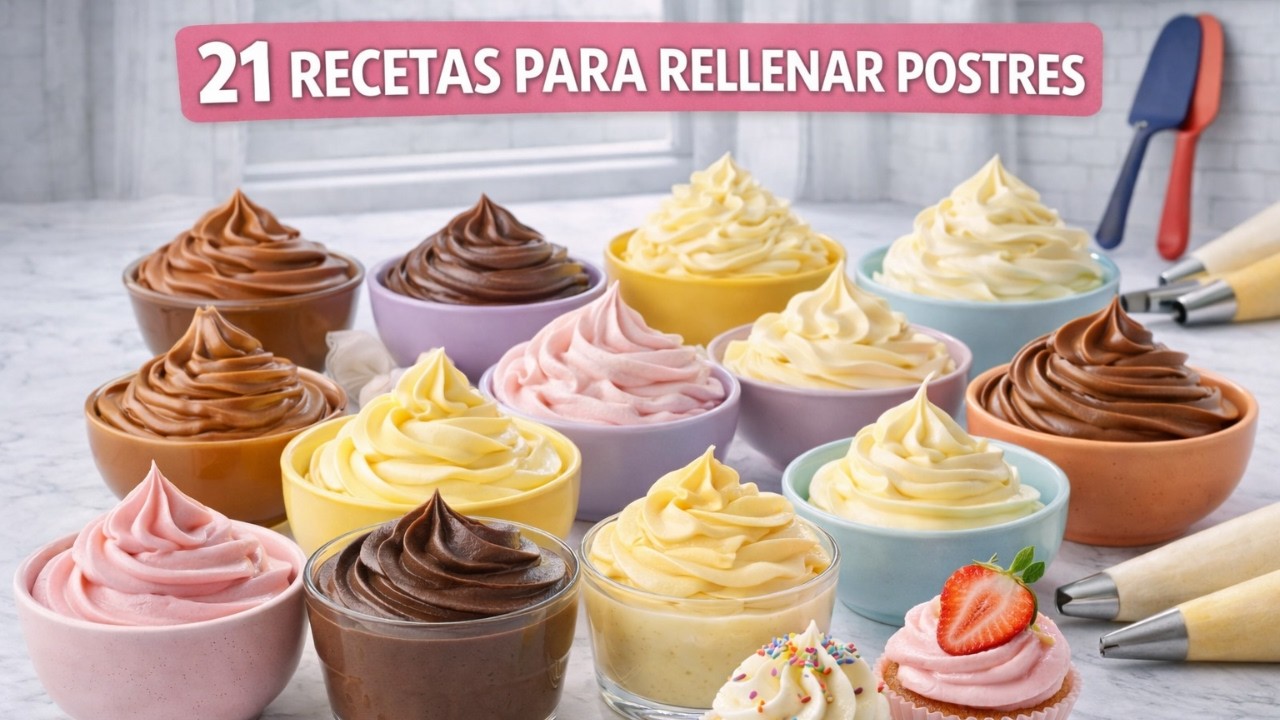 Все виды кремов для тортов в одном видео! 21 рецепт масляного крема, безе и крема шантильи!