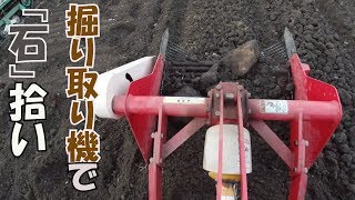 Stone picking with a digger 19/5/23 #686 - YouTube
