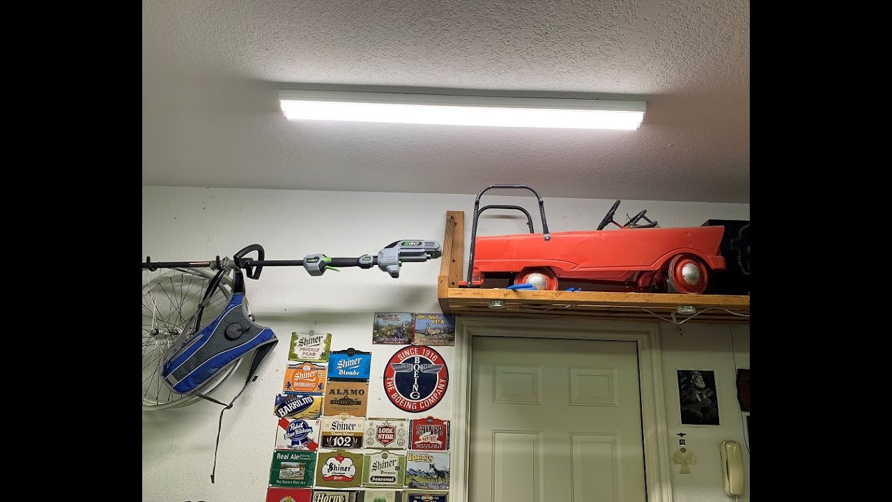 Installing New LED Garage Lights YouTube