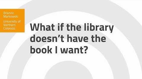 What if the library doesn