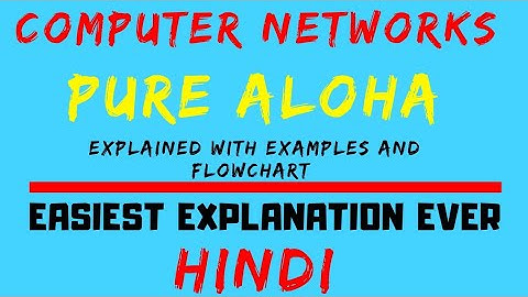 Pure Aloha ll Explained With Examples And Flowchart in Hindi