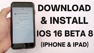How to Download And Install iOS 16 Beta 8 | iOS 16 Beta screenshot 3