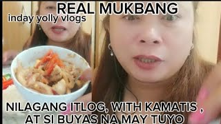 REAL MUKBANG NILAGANG ITLOG NAMAY KAMATIS AT SIBUYAS SA TUYO